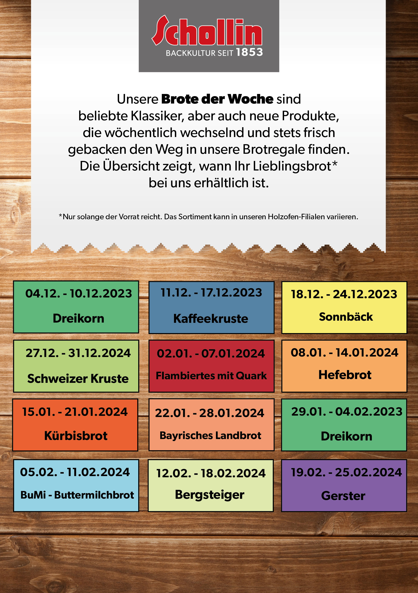 Brotkalender 2023 Q4 - 2024 Q12
