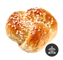 Knoten mit Hagelzucker