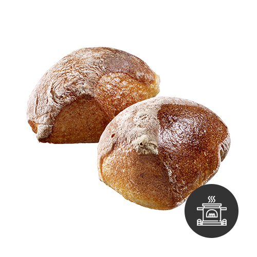 Zwei Paillasse Brötchen aus dem Holzofen