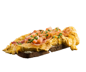 Eibrot mit Bacon